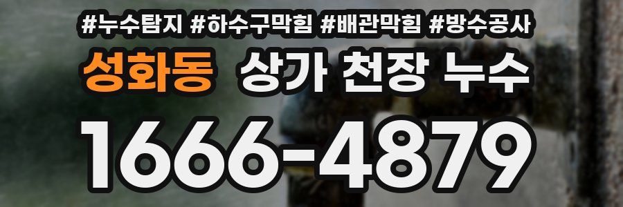 성화동 상가 천장 누수