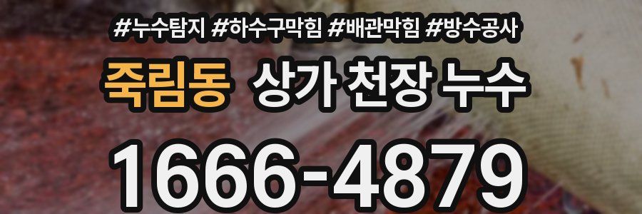 죽림동 상가 천장 누수