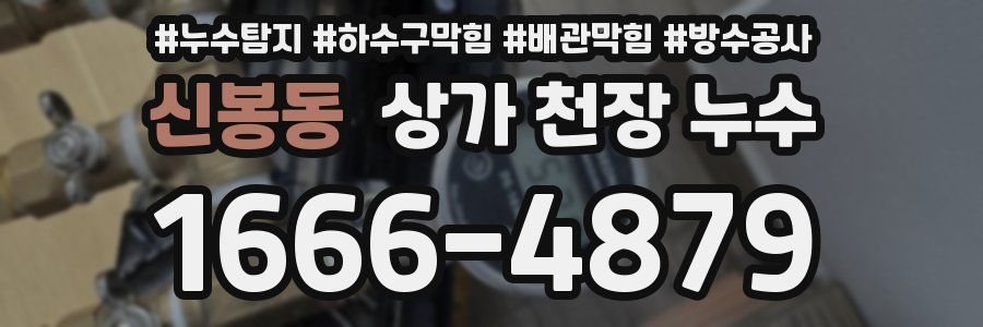 신봉동 상가 천장 누수