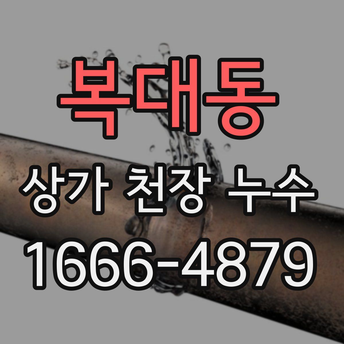 복대동 상가 천장 누수