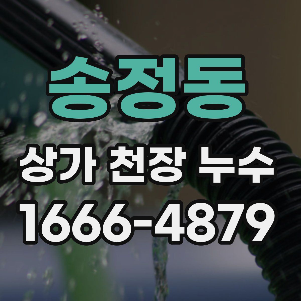송정동 상가 천장 누수