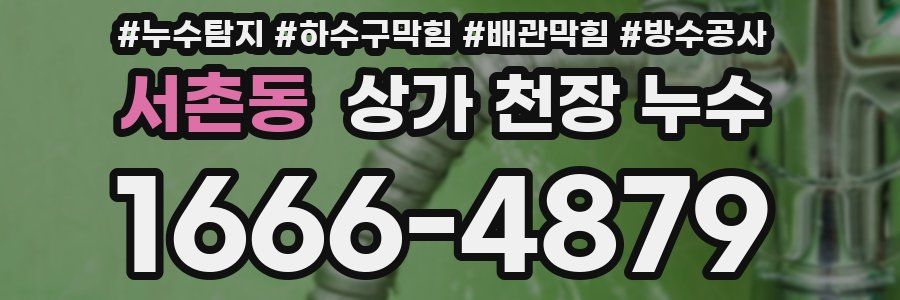서촌동 상가 천장 누수