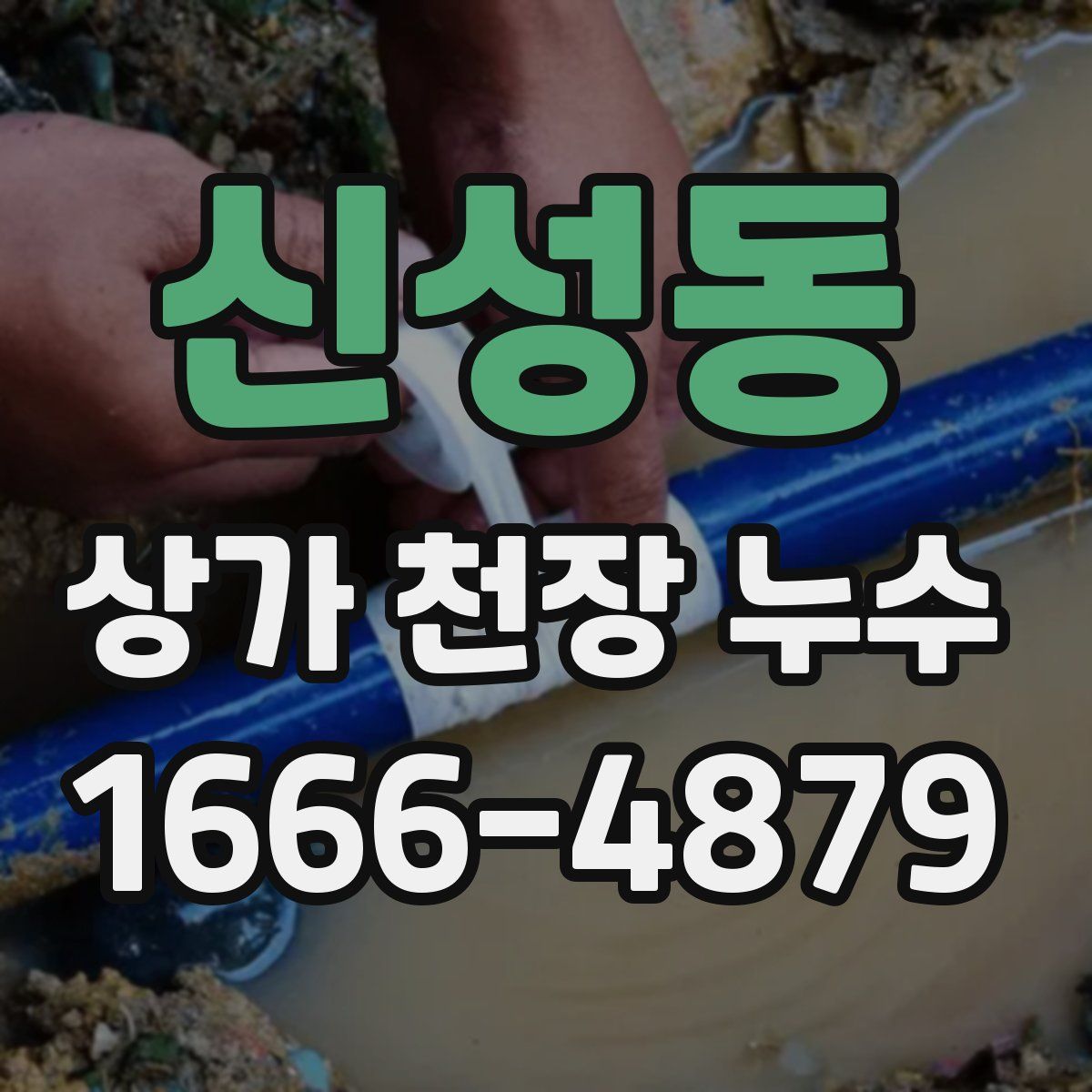 신성동 상가 천장 누수