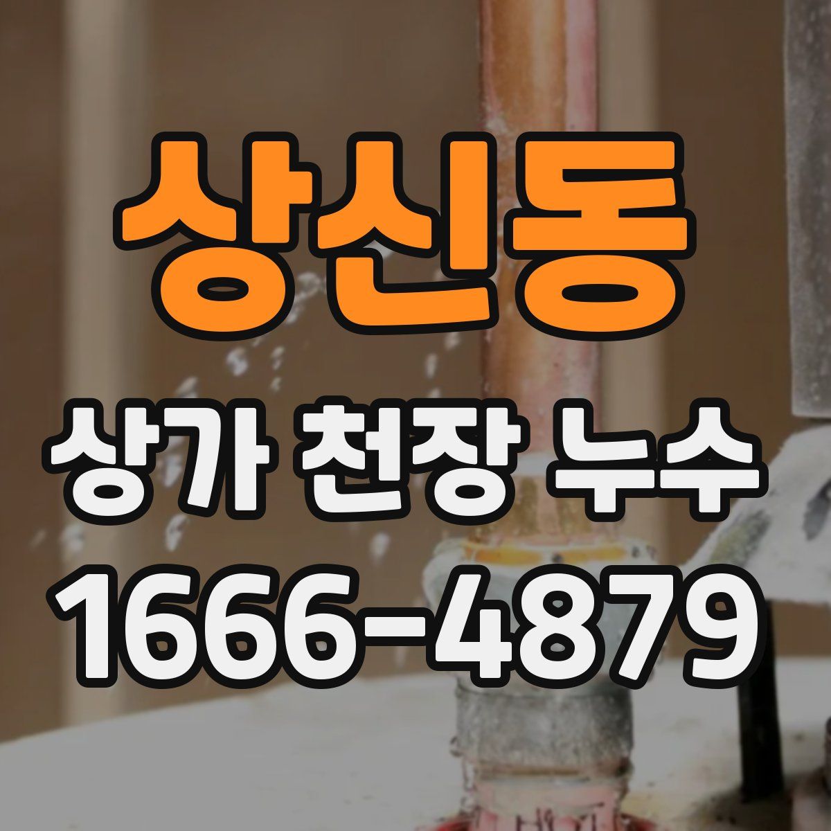 상신동 상가 천장 누수