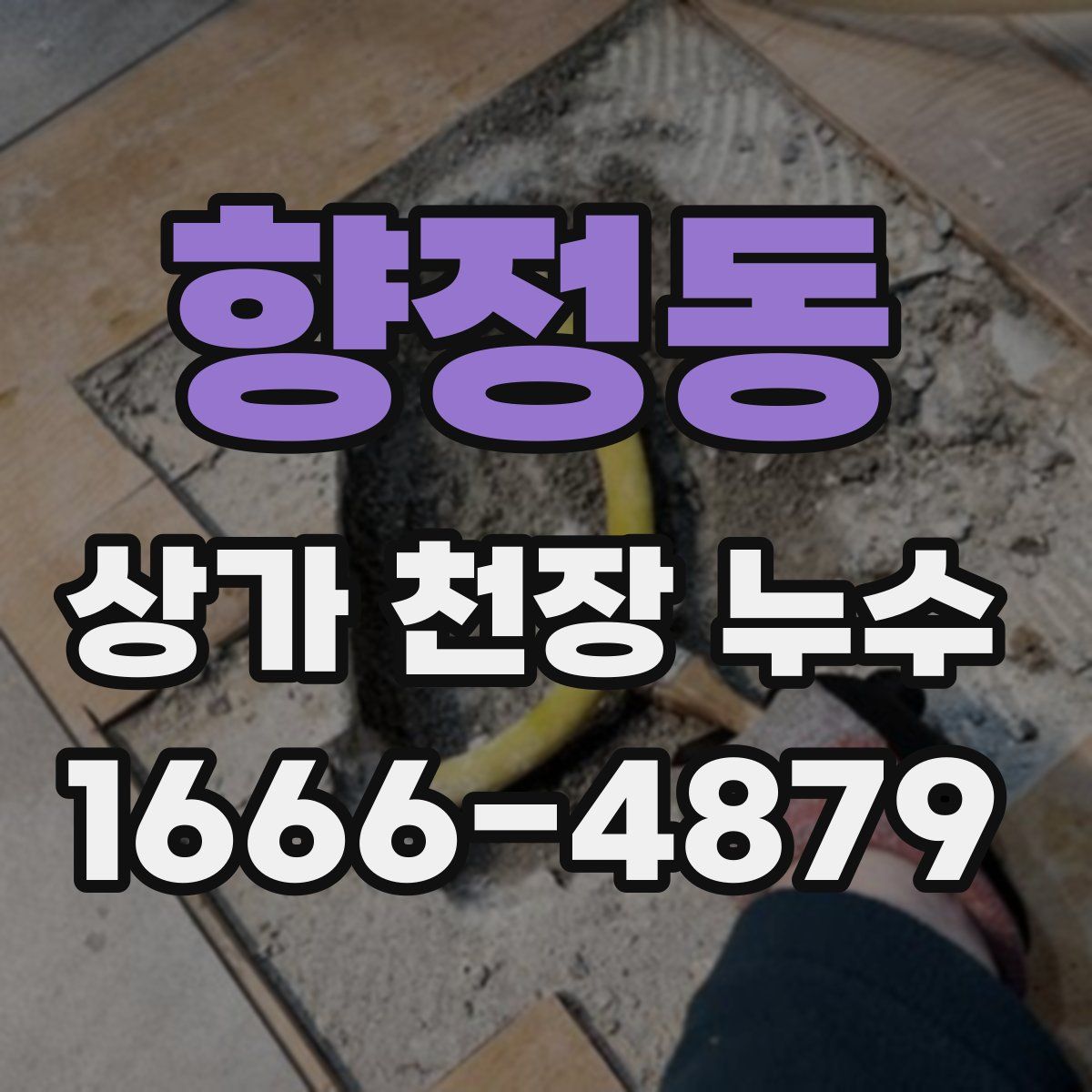 향정동 상가 천장 누수