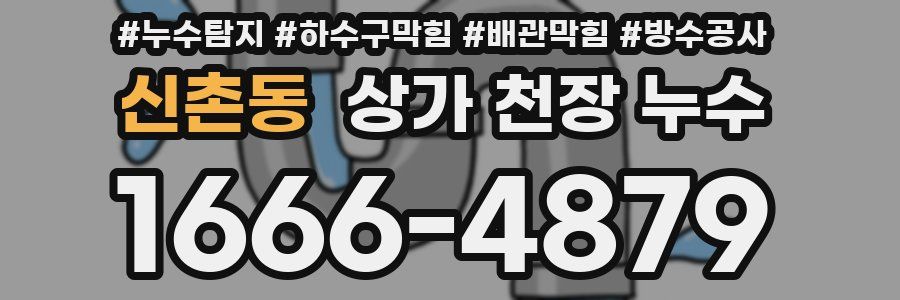 신촌동 상가 천장 누수