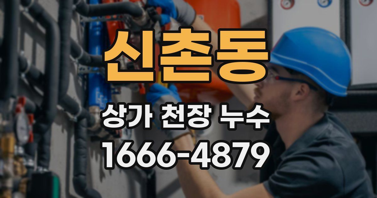 신촌동 상가 천장 누수