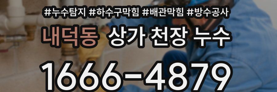 내덕동 상가 천장 누수