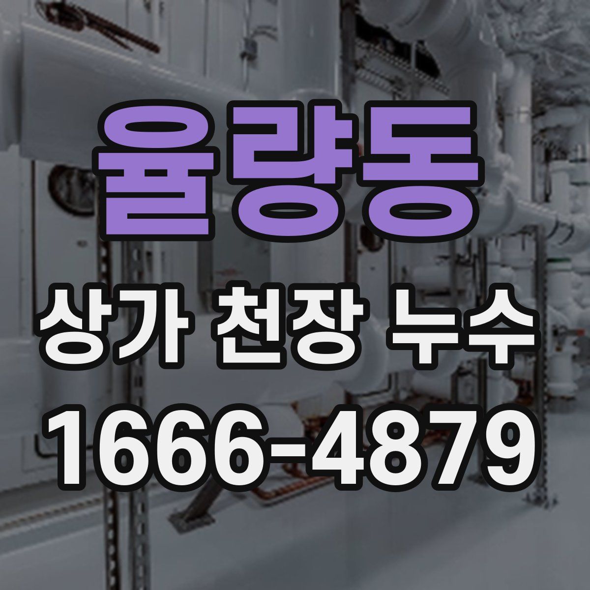 율량동 상가 천장 누수