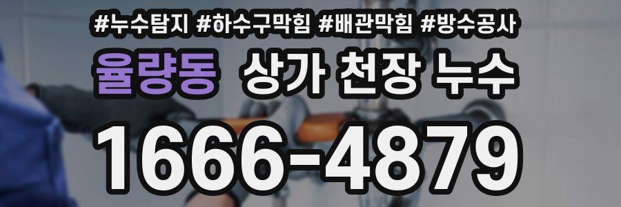 율량동 상가 천장 누수