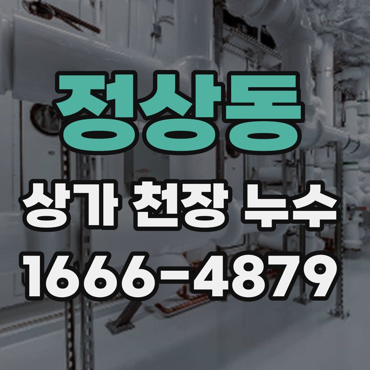 정상동 상가 천장 누수