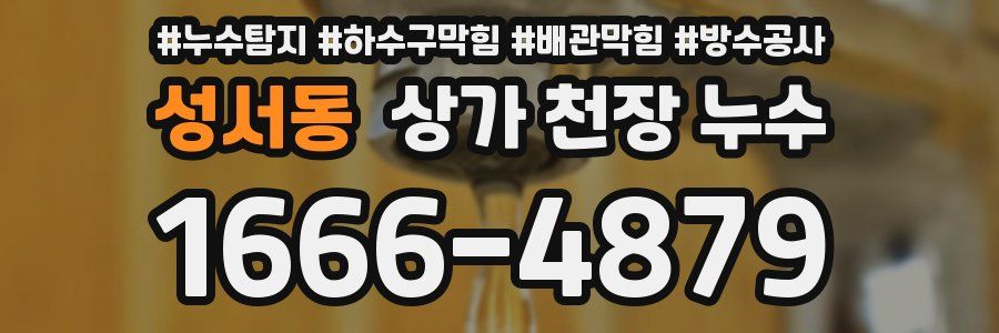 성서동 상가 천장 누수
