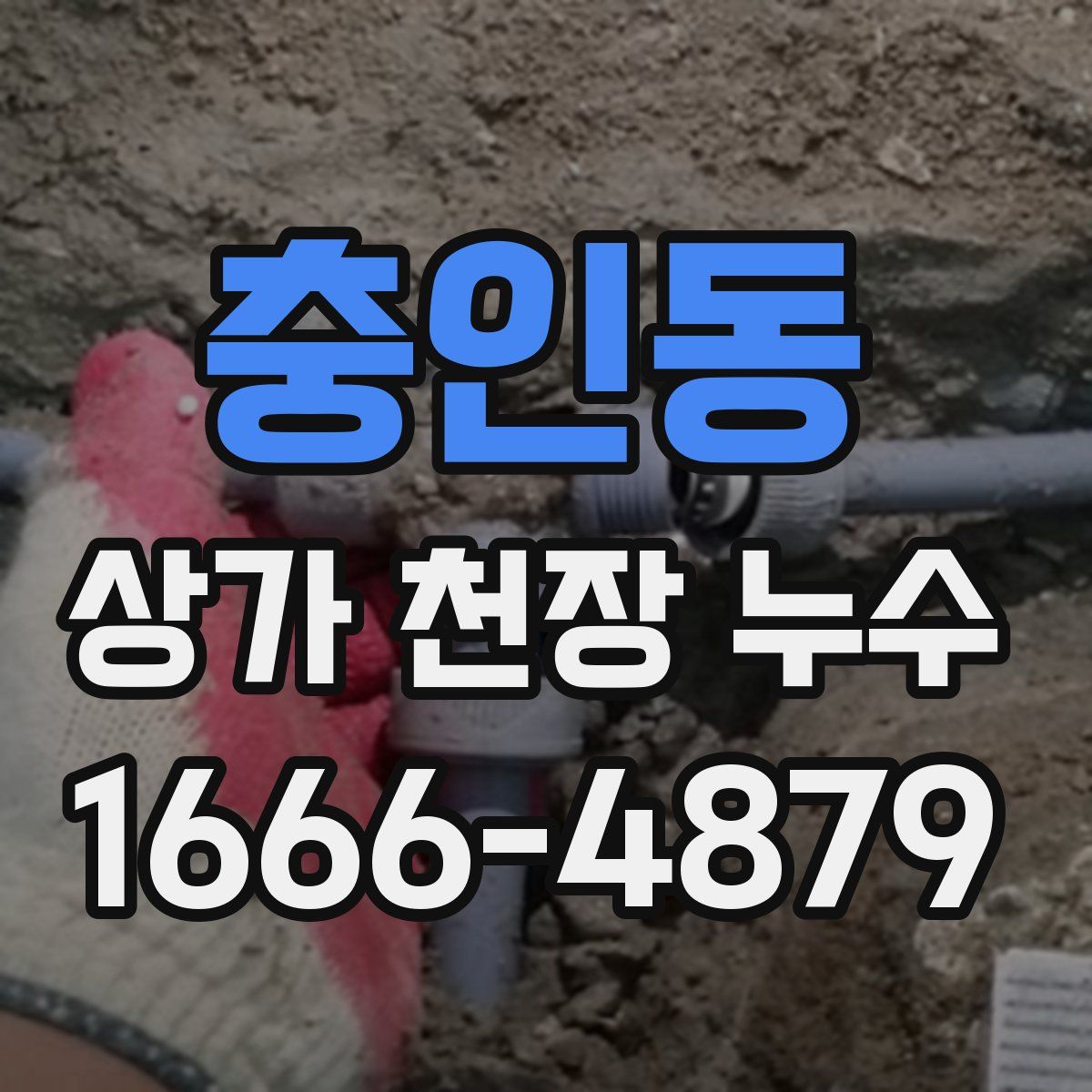 충인동 상가 천장 누수
