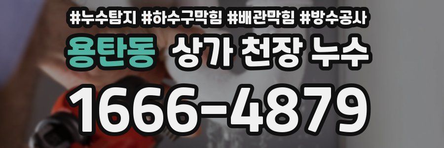 용탄동 상가 천장 누수