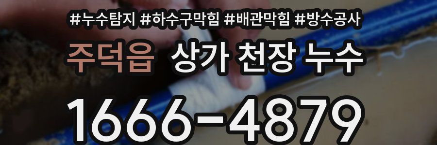주덕읍 상가 천장 누수