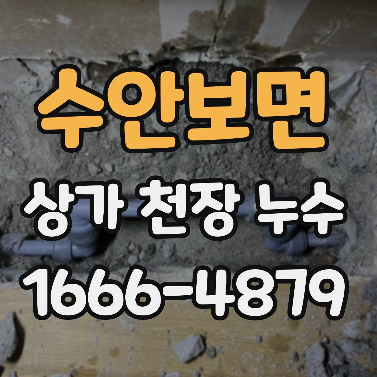 수안보면 상가 천장 누수