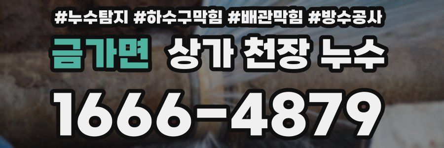 금가면 상가 천장 누수