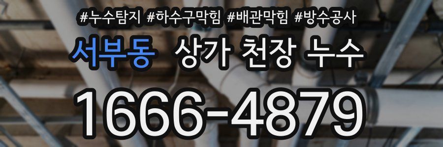 서부동 상가 천장 누수