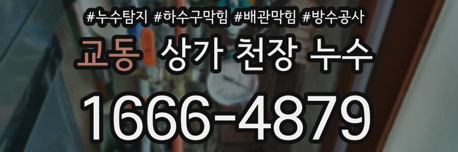 교동 상가 천장 누수