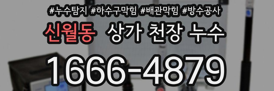 신월동 상가 천장 누수
