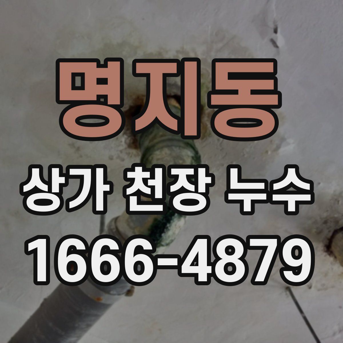 명지동 상가 천장 누수
