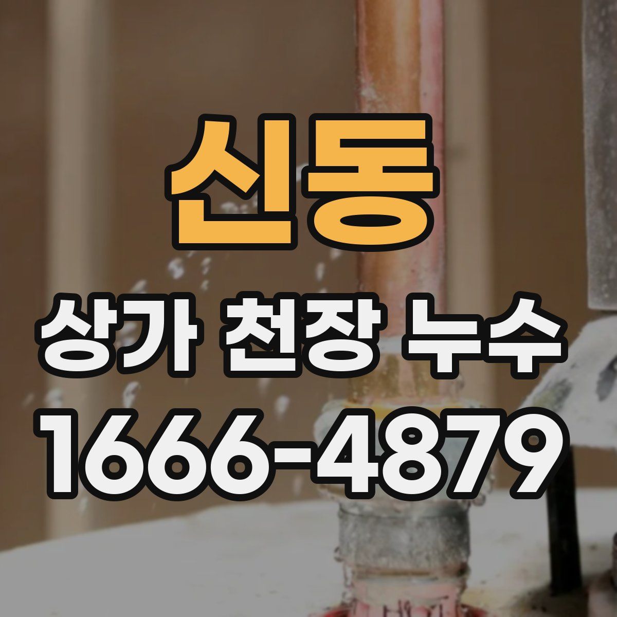 신동 상가 천장 누수