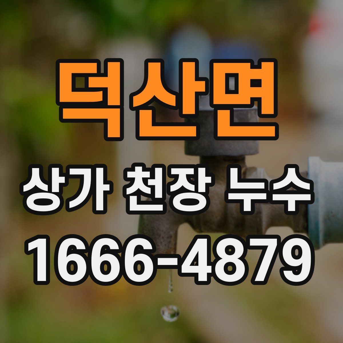 덕산면 상가 천장 누수
