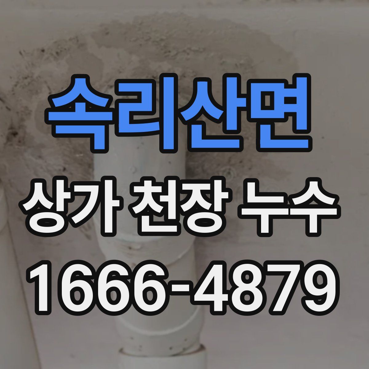 속리산면 상가 천장 누수
