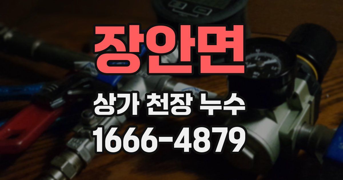 장안면 상가 천장 누수