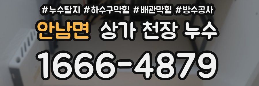 안남면 상가 천장 누수