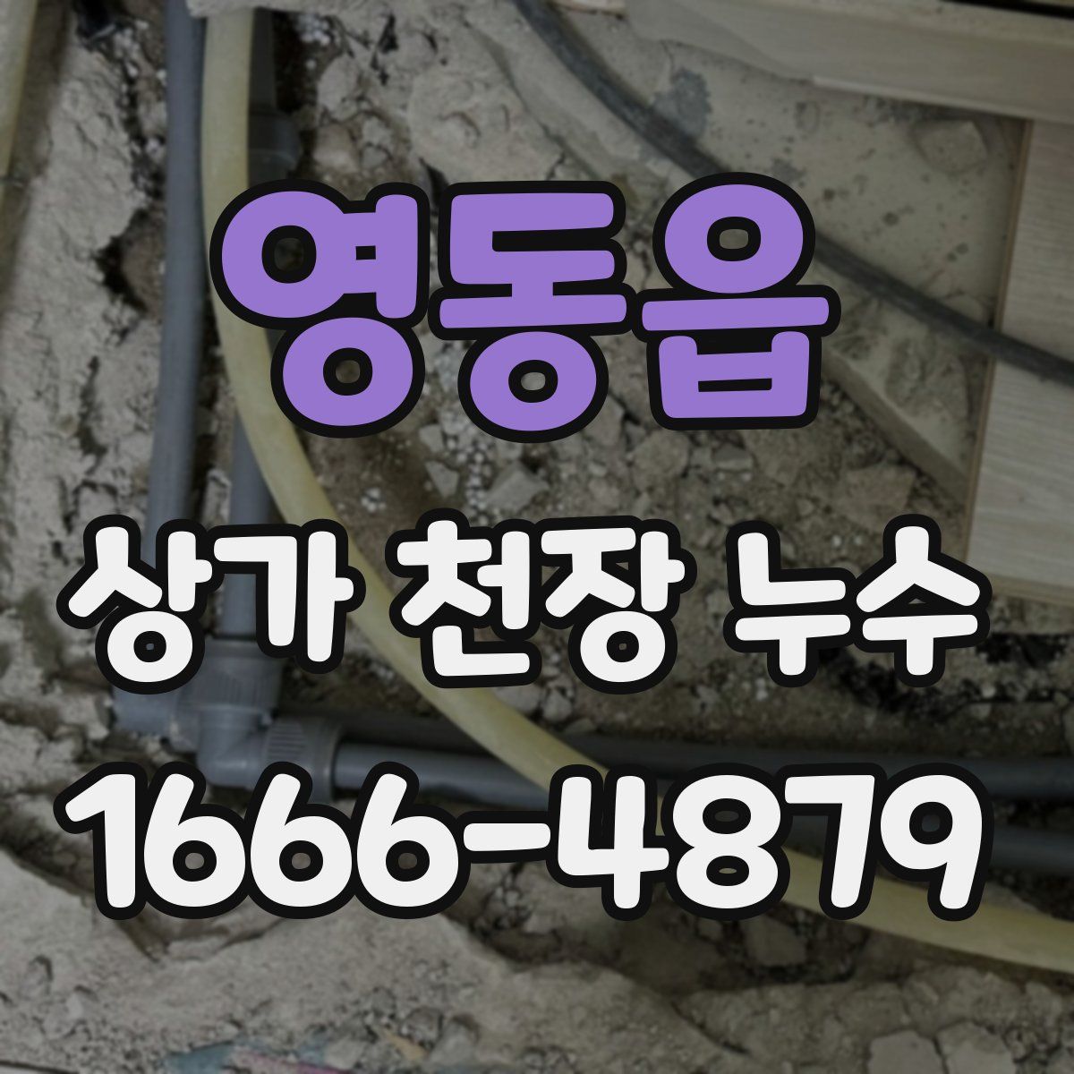 영동읍 상가 천장 누수
