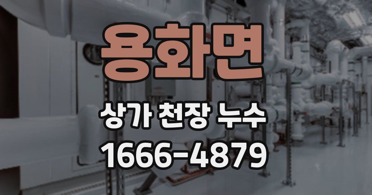 용화면 상가 천장 누수