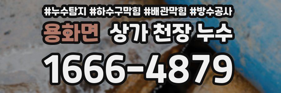 용화면 상가 천장 누수
