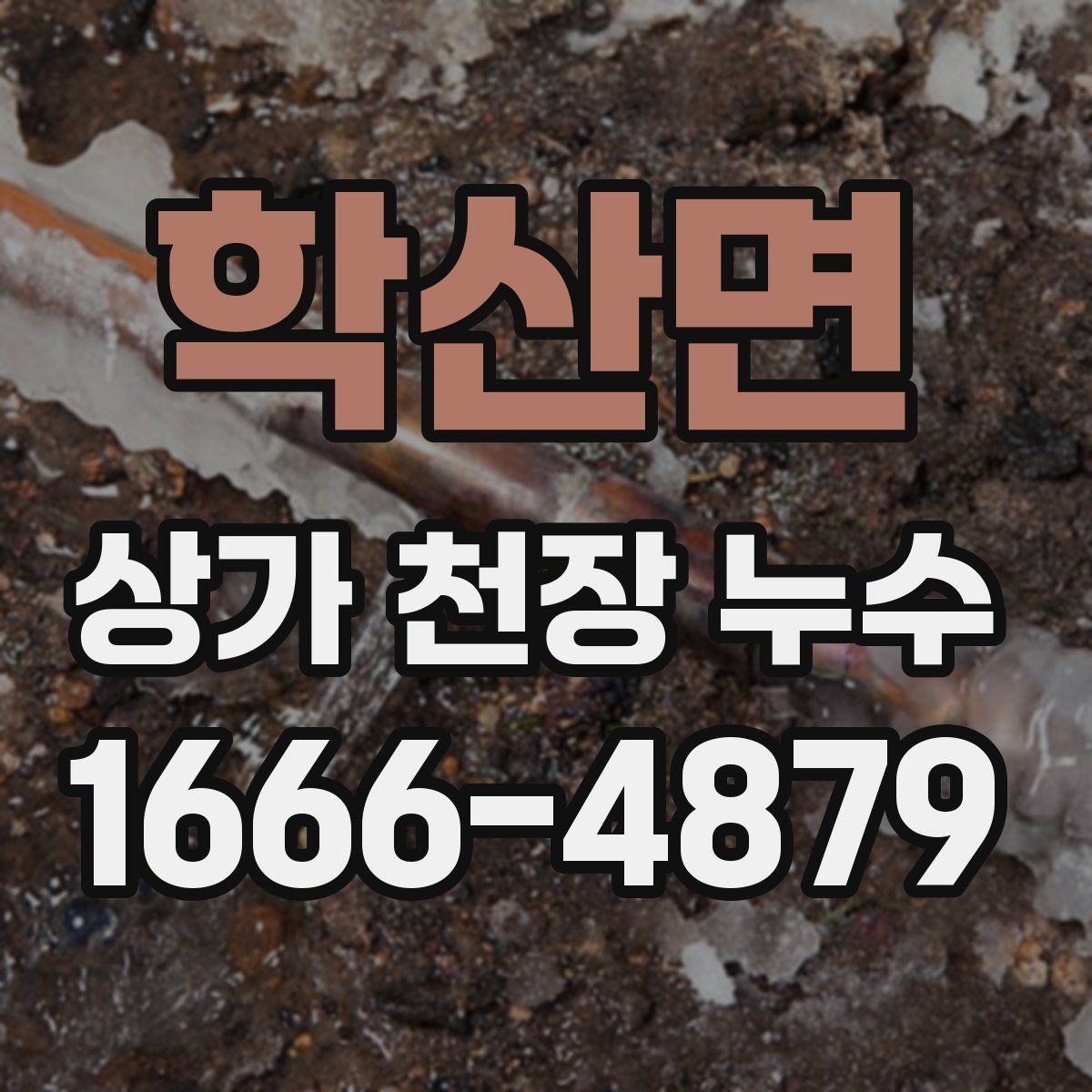 학산면 상가 천장 누수