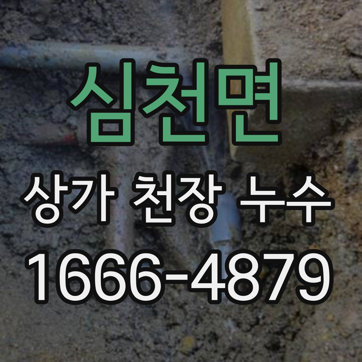 심천면 상가 천장 누수