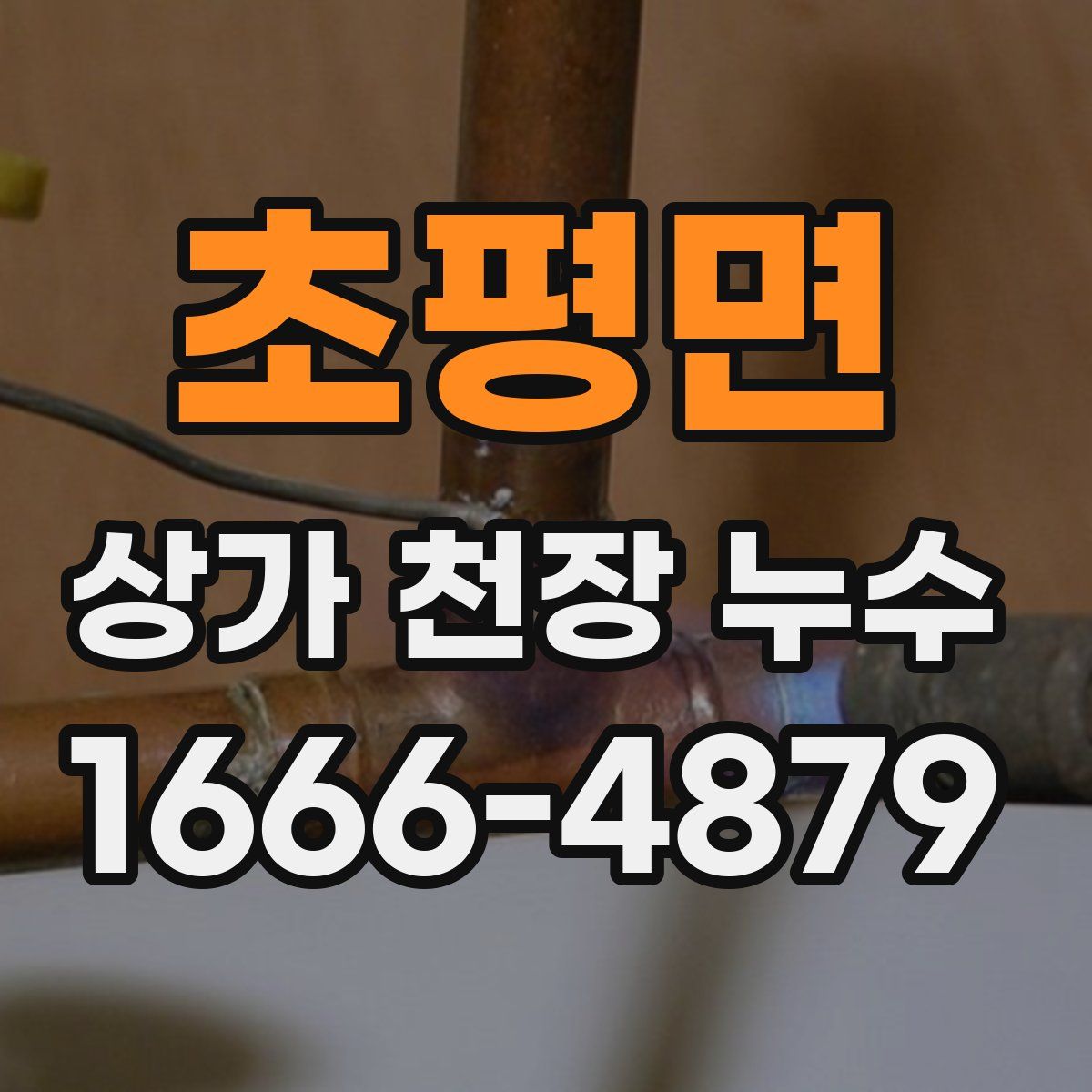 초평면 상가 천장 누수