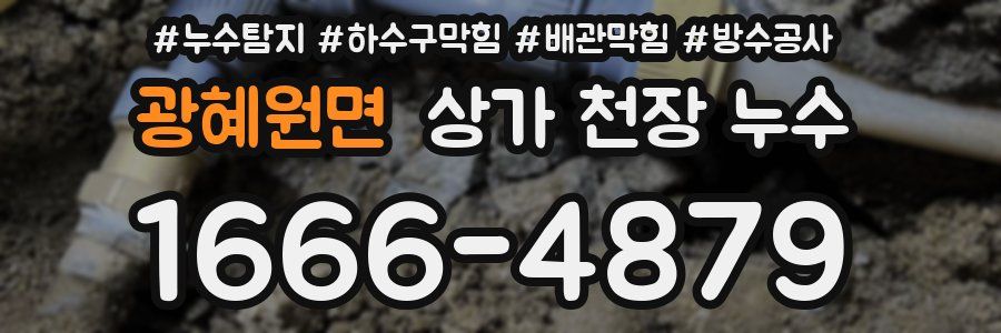 광혜원면 상가 천장 누수