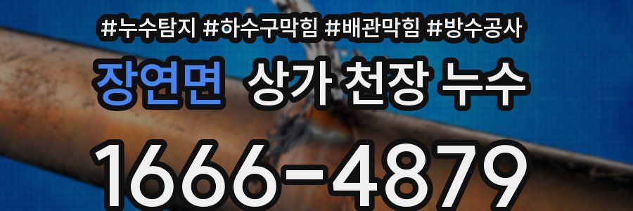 장연면 상가 천장 누수