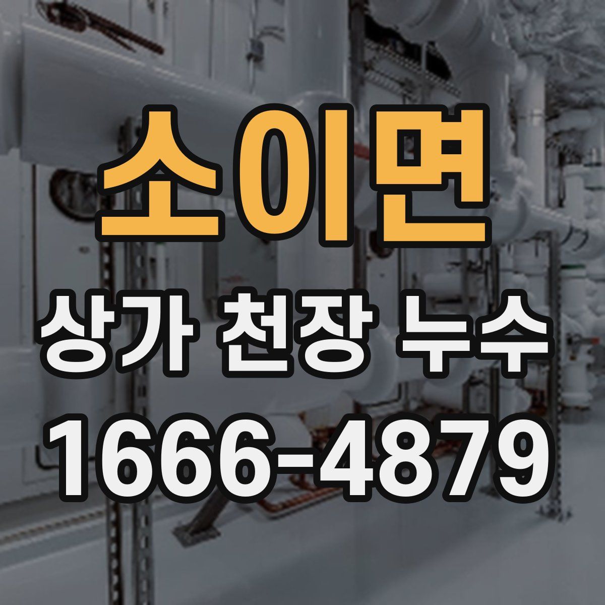 소이면 상가 천장 누수