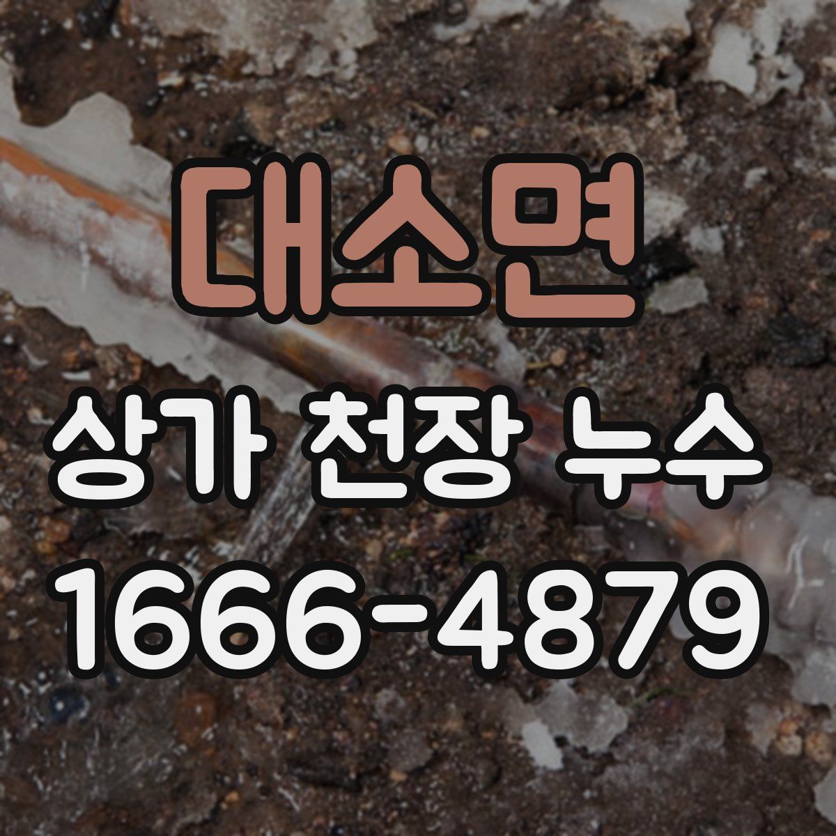 대소면 상가 천장 누수