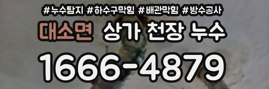 대소면 상가 천장 누수