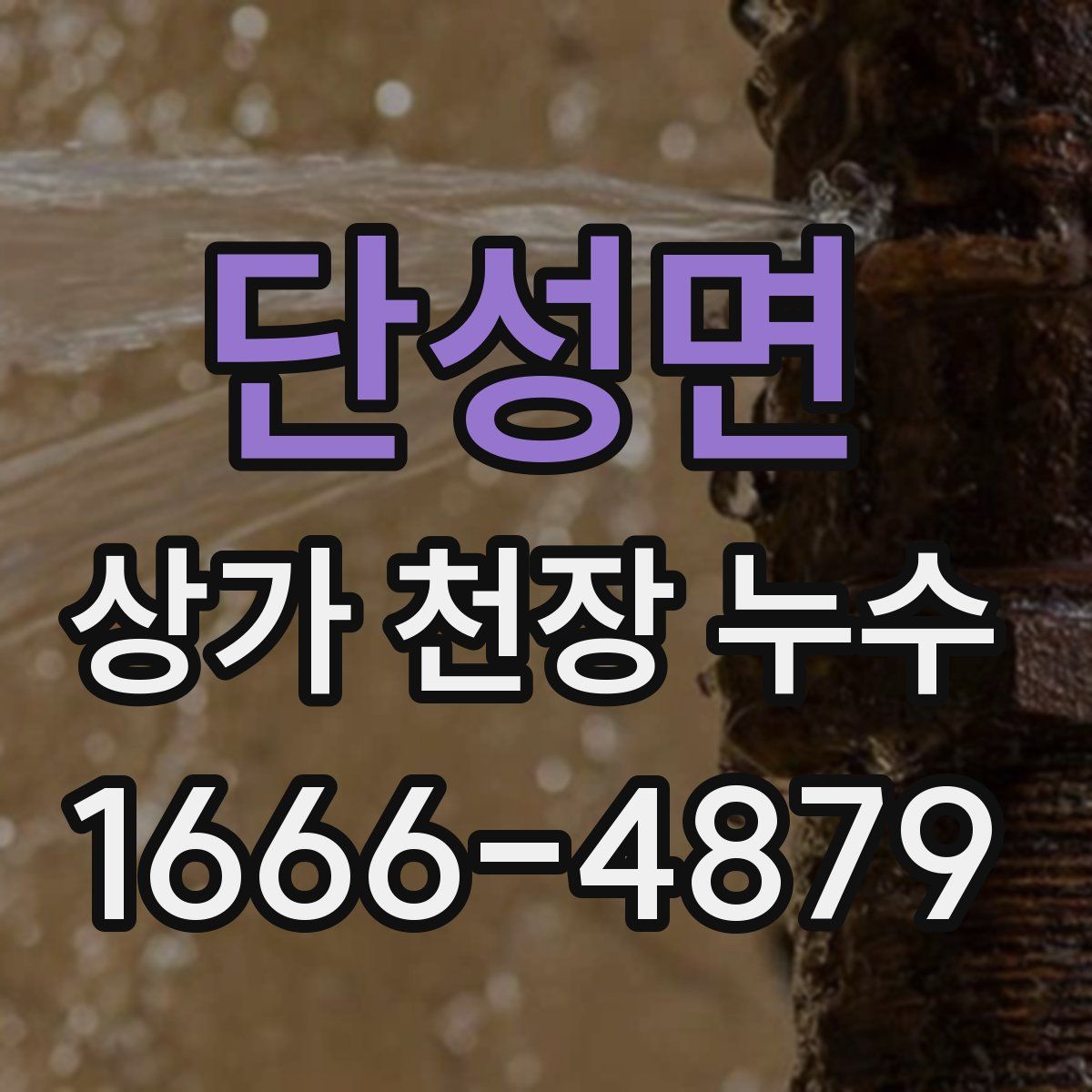 단성면 상가 천장 누수