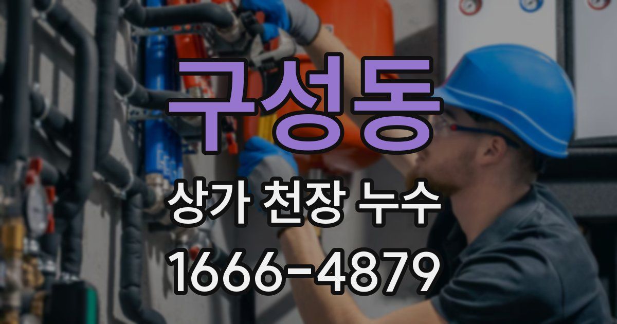 구성동 상가 천장 누수