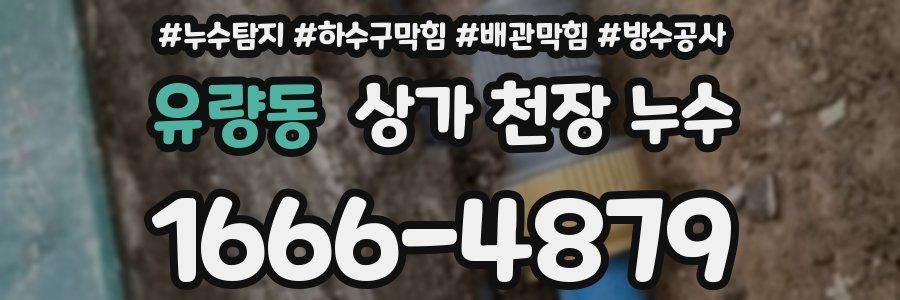 유량동 상가 천장 누수