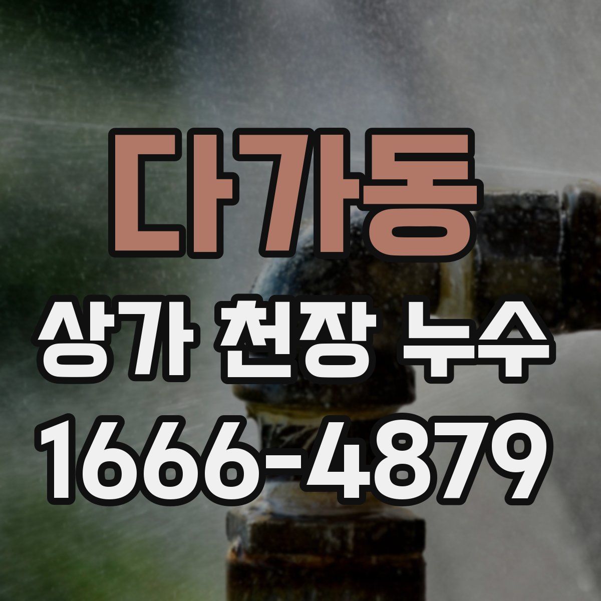 다가동 상가 천장 누수