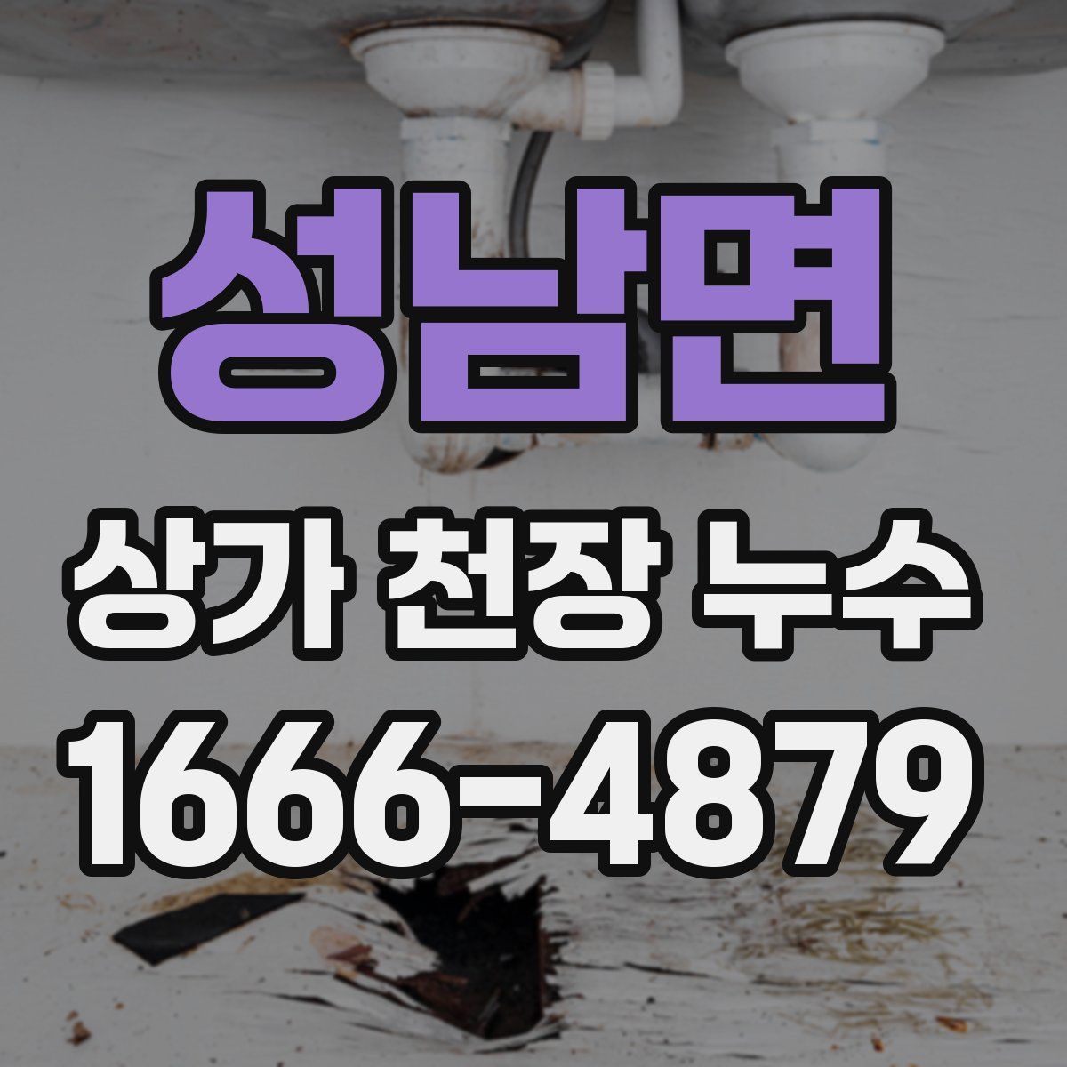 성남면 상가 천장 누수