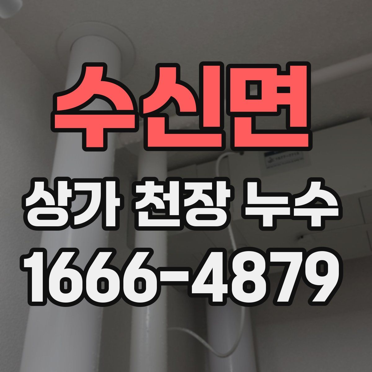 수신면 상가 천장 누수