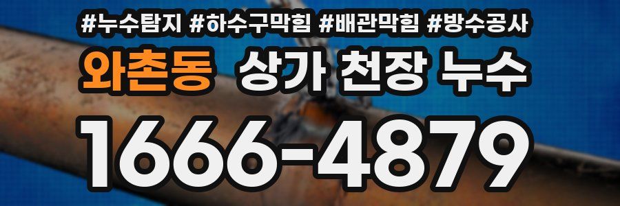 와촌동 상가 천장 누수