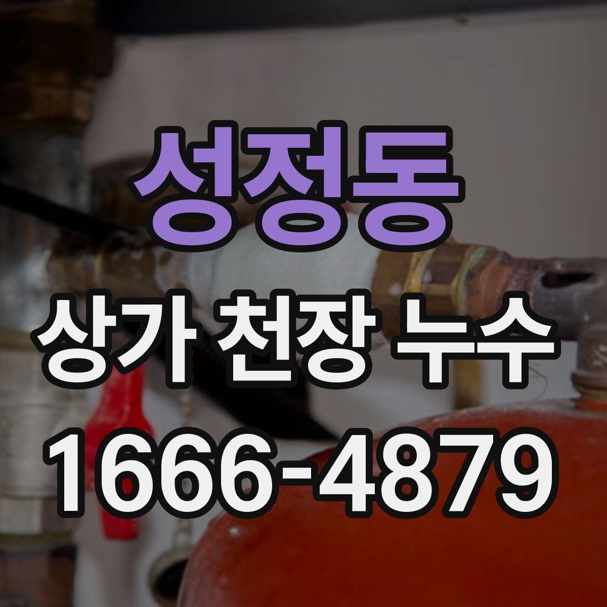 성정동 상가 천장 누수