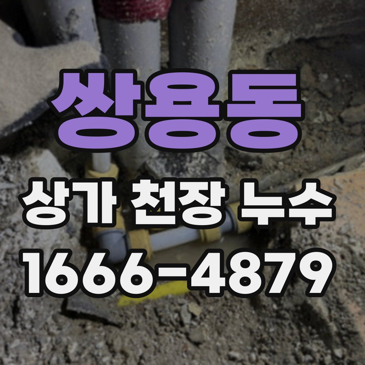 쌍용동 상가 천장 누수